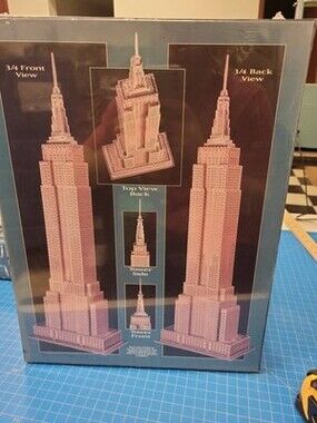 wrebbit puzz3d empire state building 3d puzzle 902 pieces collectible rare